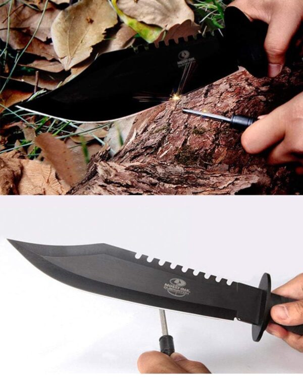 Mossy Oak Survival Hunting Knife with Sheath 15-inch Fixed Blade Tactical Bow... - Image 3