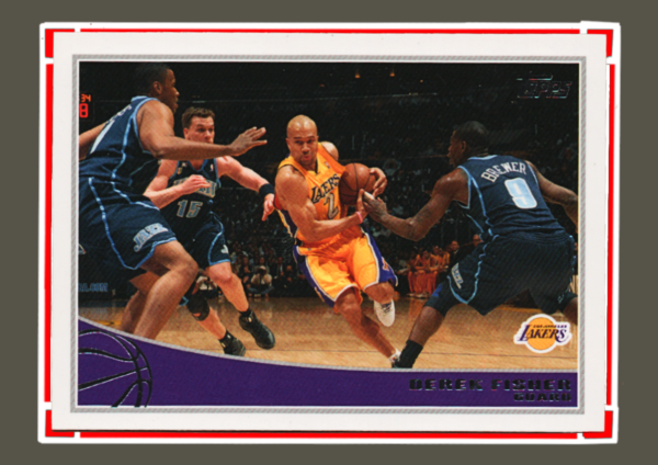 2009 Topps NBA - #126 Derek Fisher - Los Angeles Lakers Guard Collectible