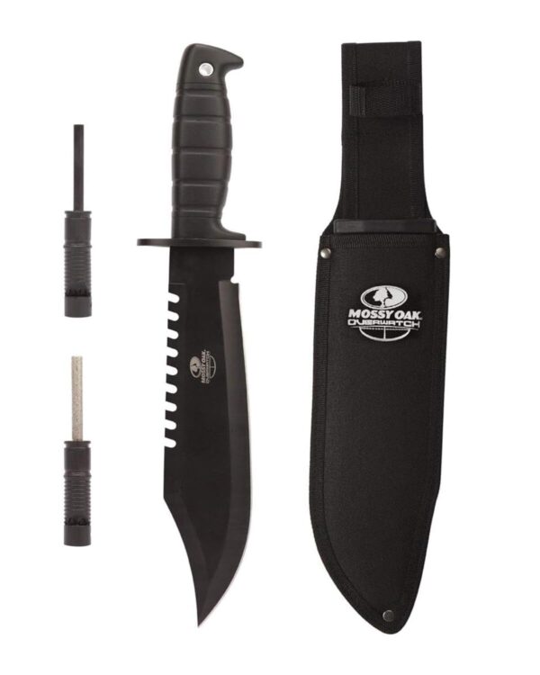 Mossy Oak Survival Hunting Knife with Sheath 15-inch Fixed Blade Tactical Bow... - Image 8