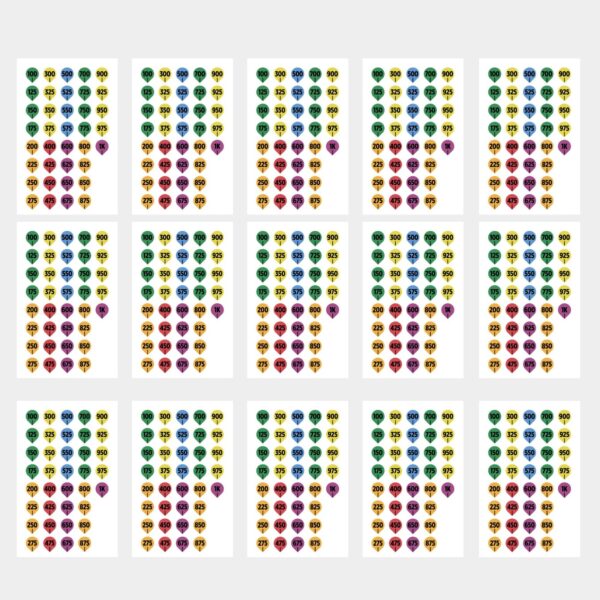 Scope Dope Sticker Sheets – Fits Most Scopes, Fast Precision Rifle Adjustments