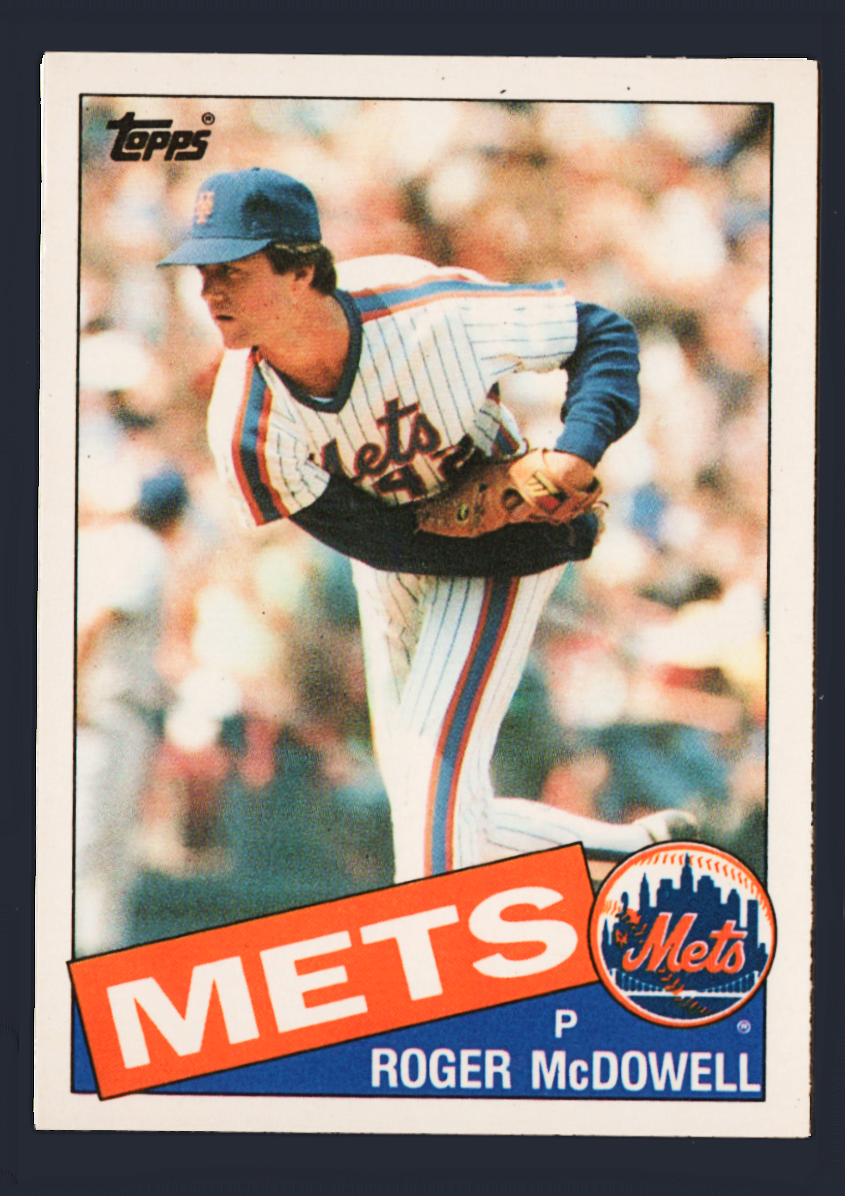 Vintage 1985 Topps Traded #83T - Roger McDowel Rookie Card (RC) - New York Mets