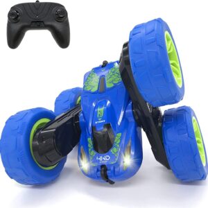 Threeking RC Stunt Cars Remote Control Car Double-Sided Driving 360-degree Flips