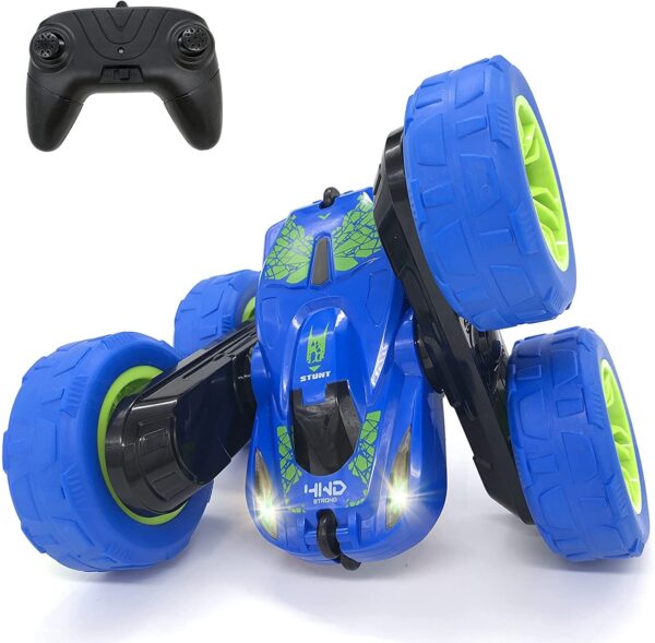 Threeking RC Stunt Cars Remote Control Car Double-Sided Driving 360-degree Flips