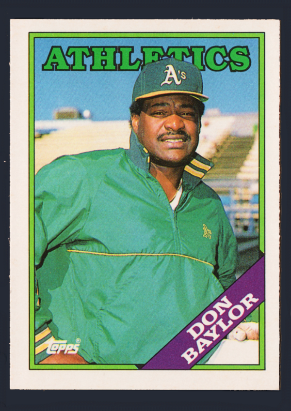 Vintage 1986 Topps Traded #11T - Don Baylor - Oakland Athletics Veteran DH