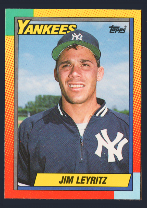 Vintage 1990 Topps Traded #61T - Jim Leyritz Rookie Card (RC) - New York Yankees