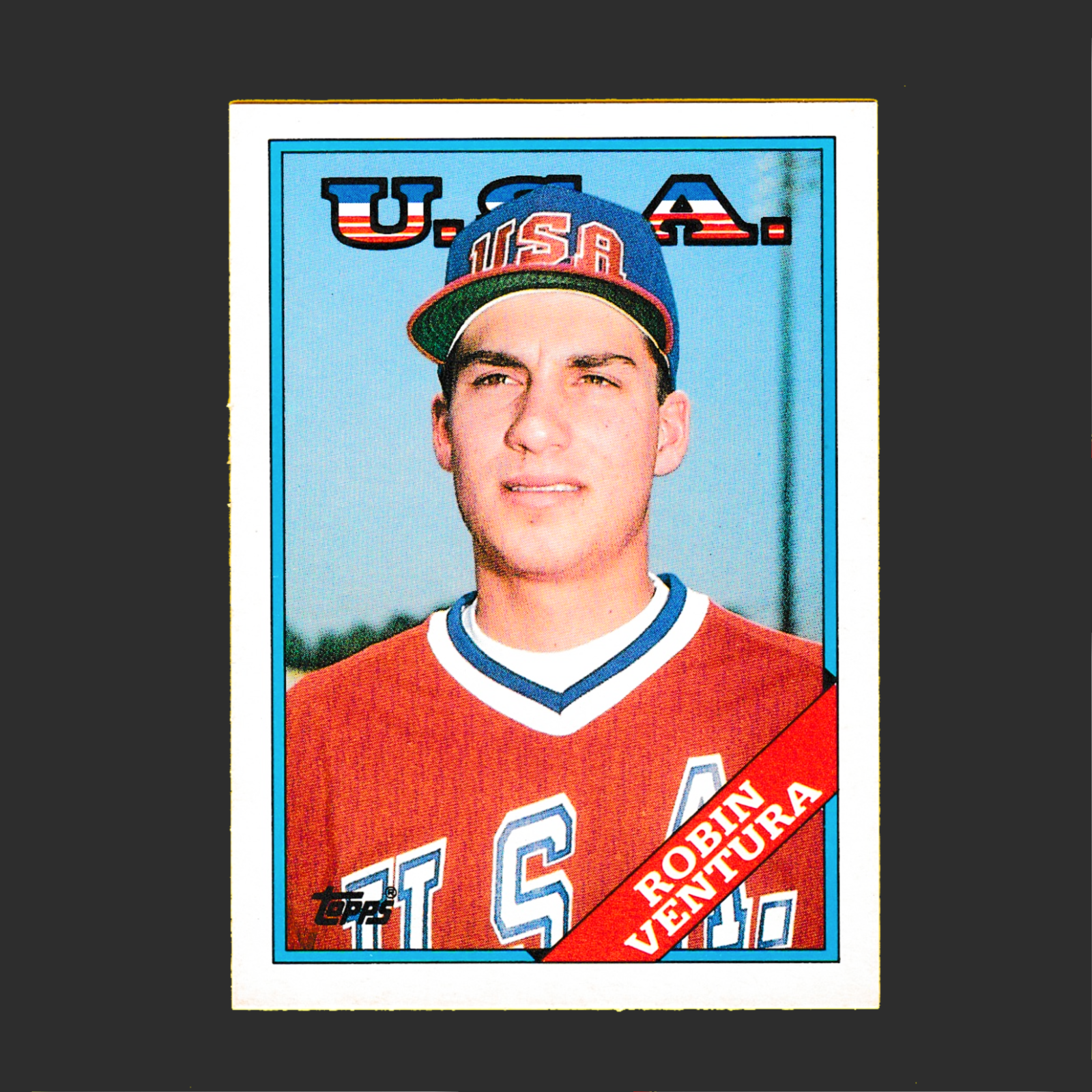1988 Topps Traded 124T Robin Ventura- Rookie Team USA - MLB Chicago White Sox