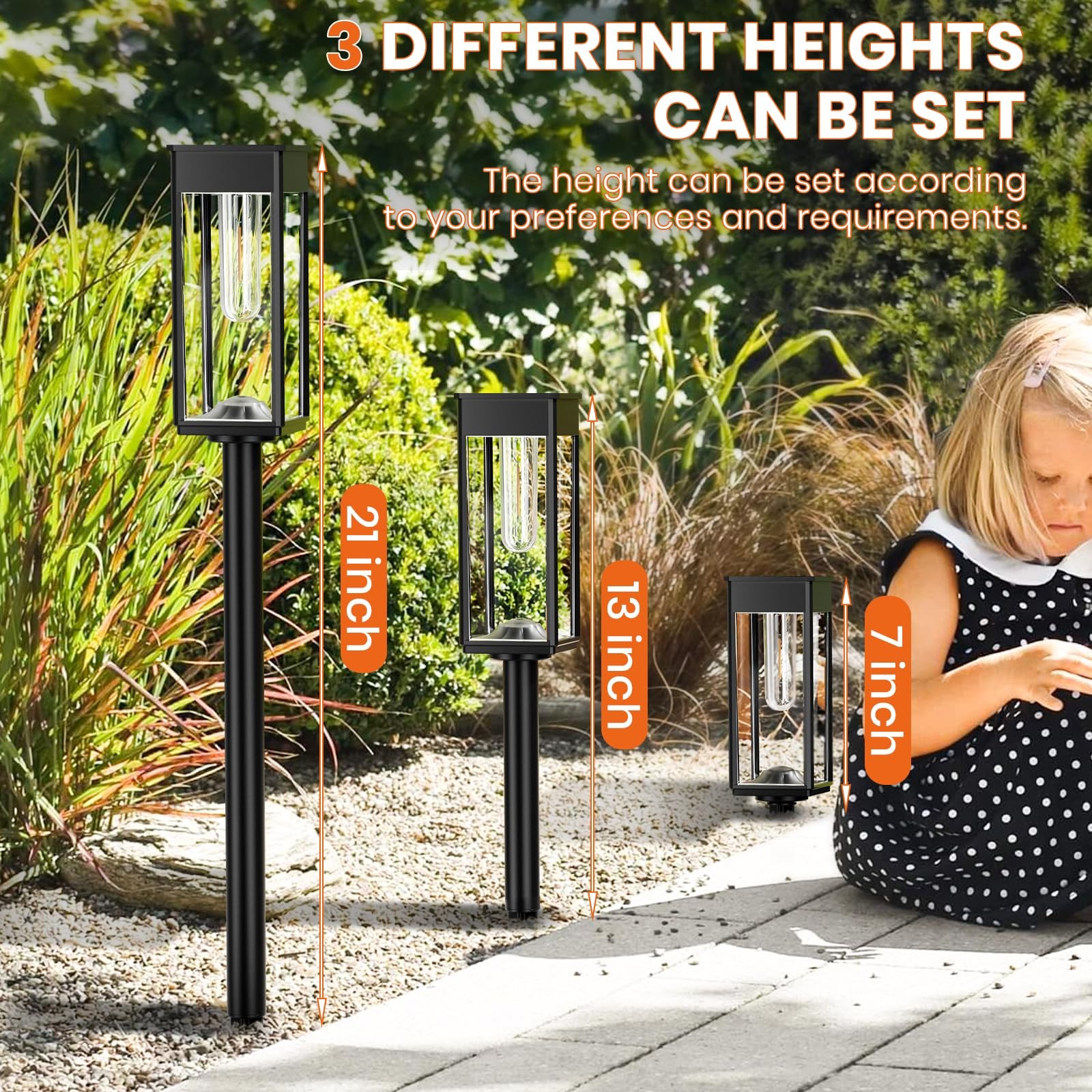 ALFIOT Solar Pathway Lights Outdoor,Bright Solar Lights Outdoor, IP65 Waterproof - Image 2