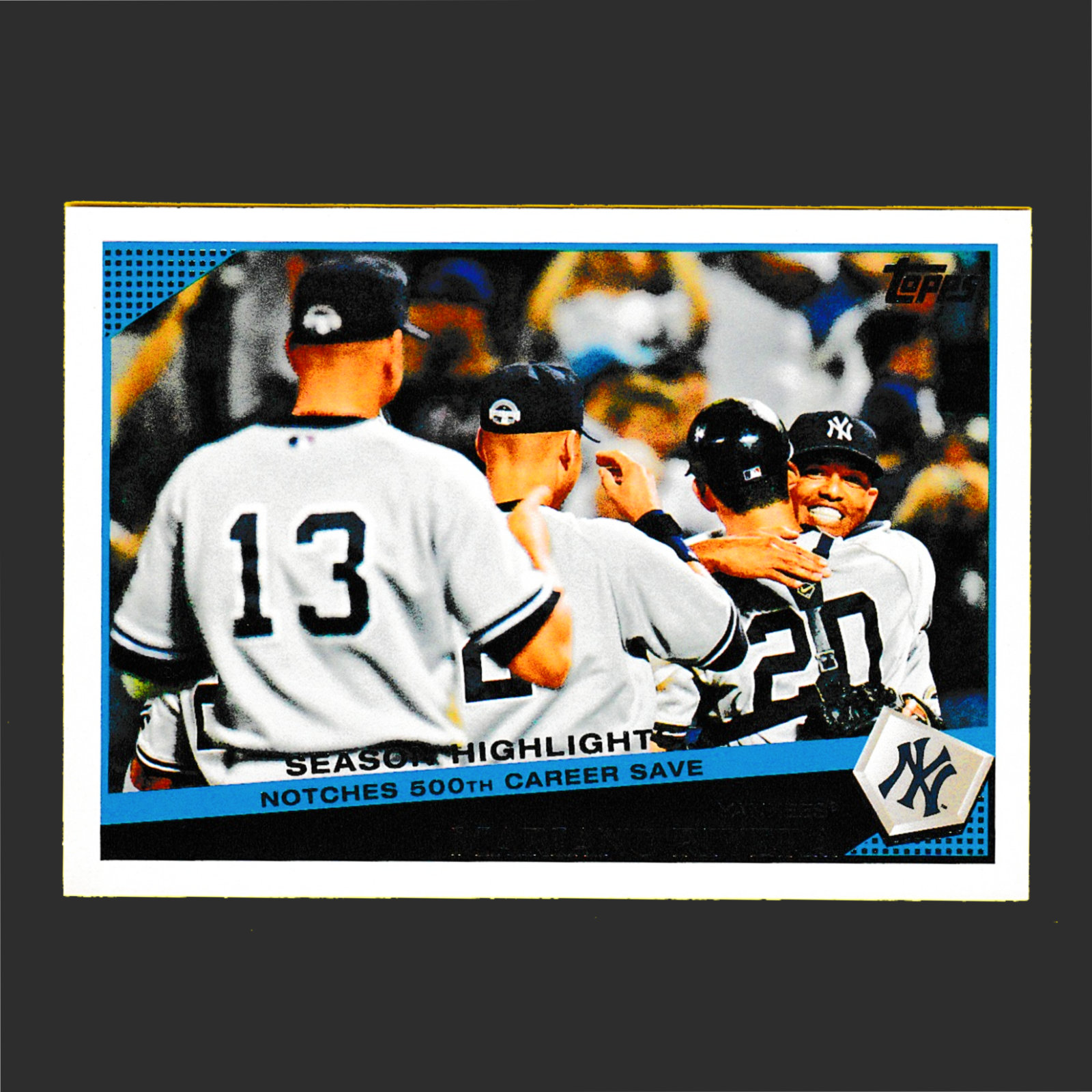 2009 Topps Updates UH180 Mariano Rivera - Notches 500th Career Save- Yankees