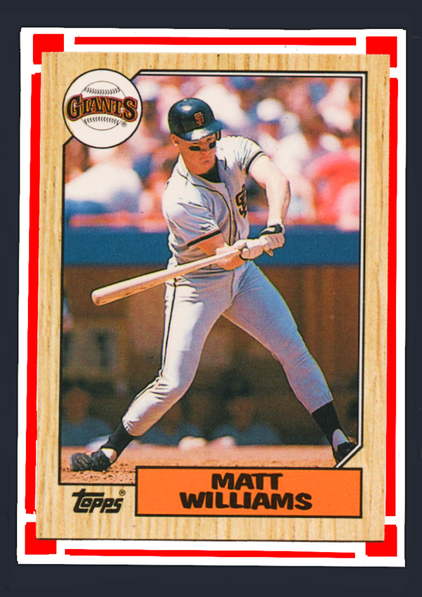 Vintage 1989 Topps Traded #129T - Matt Williams Rookie Card (RC) - S.F. Giants