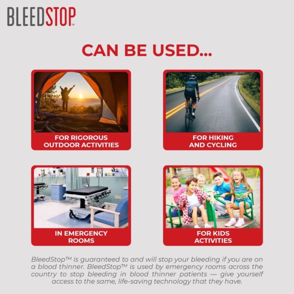 BleedStop™ First Aid Powder for Blood Clotting Trauma Kit Blood Thinner Patie... - Image 6