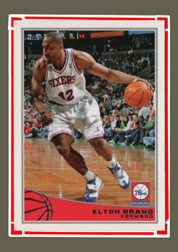 2009 Topps NBA - #229 Elton Brand - Phidelphia 76ers Forward Collectible