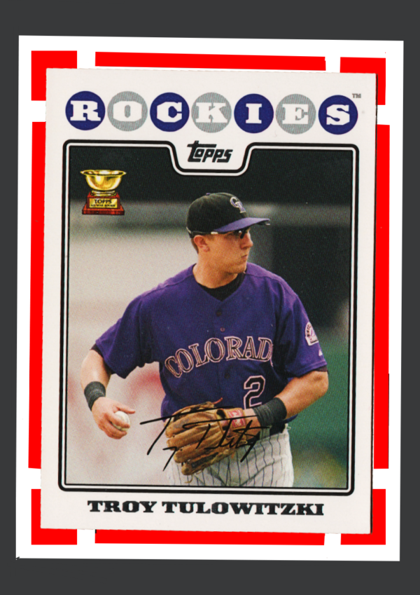 2008 Topps #385 - Troy Tulowitzki Rookie (RC) - Top Rookie Cup Release - Rockies