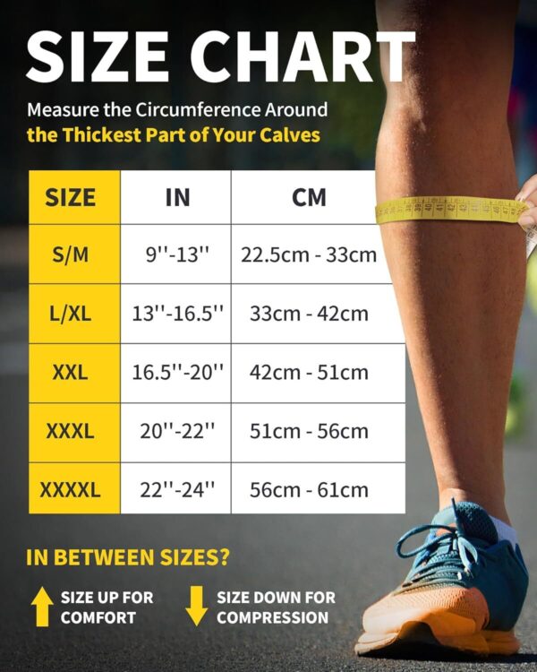 CAMBIVO 3 Pairs Calf Compression Sleeves for Women & Men Leg Support for Running - Image 4