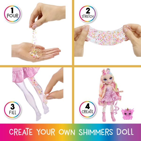 Rainbow High Rainbow Shimmers with Slime Kit – Bella, Pink 11” Fashion Doll - Image 3