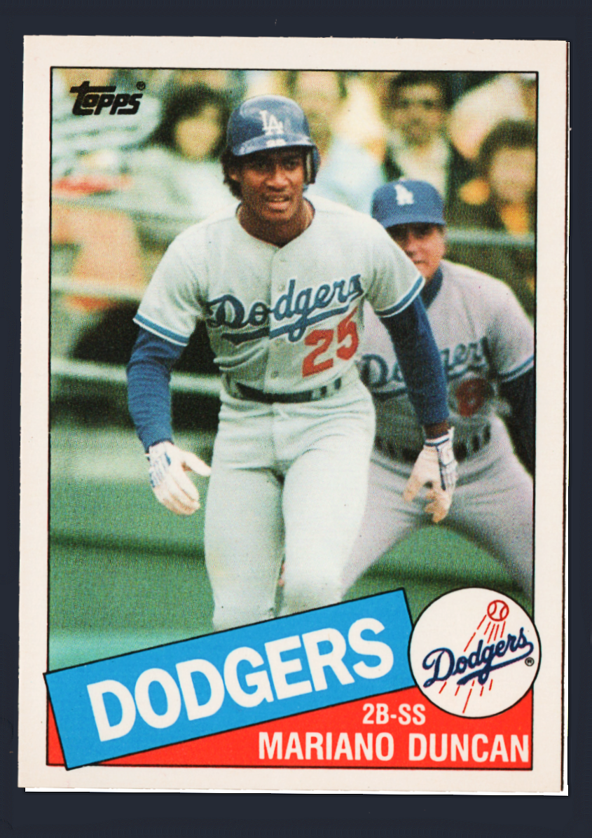 Vintage 1985 Topps Traded #32T - Mariano Duncan Rookie Card (RC) - L.A. Dodgers