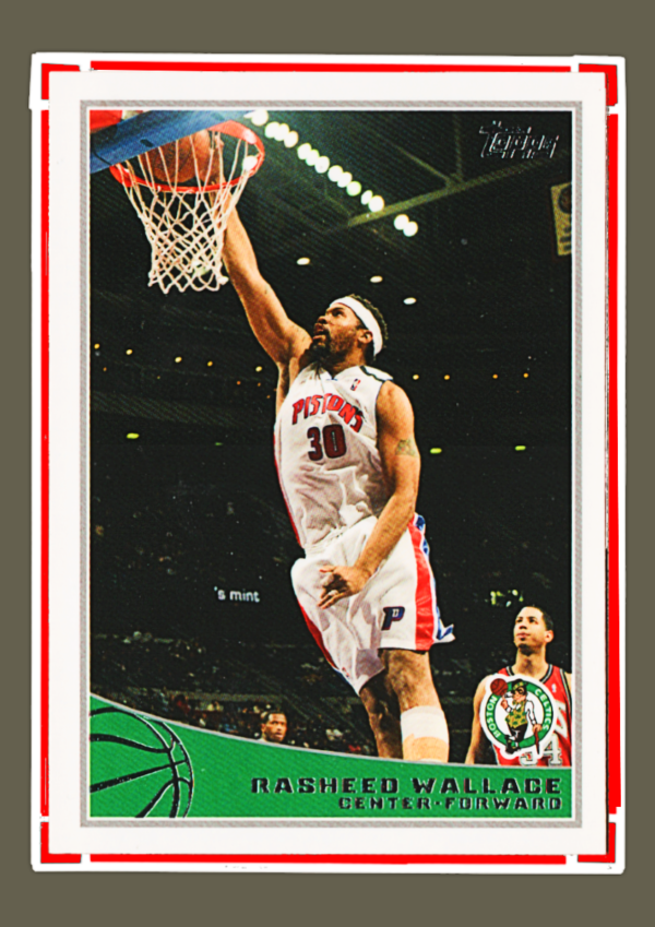 2009 Topps NBA - #76 Rasheed Wallace - Boston Celtics Forward-Center Collectible