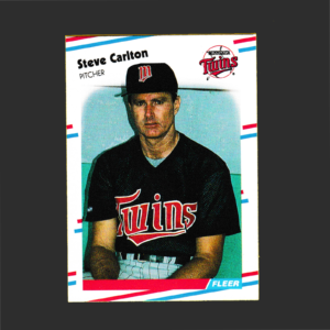 1988 Fleer 7 Steve Carlton - Minnesota Twins