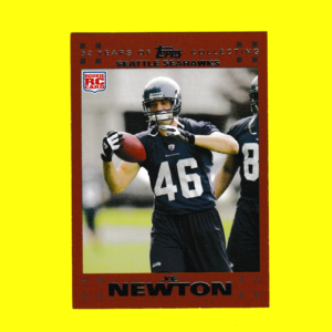 2007 Topps 345 Joe Newton - Rookie Card (RC) - Seattle Seahawks