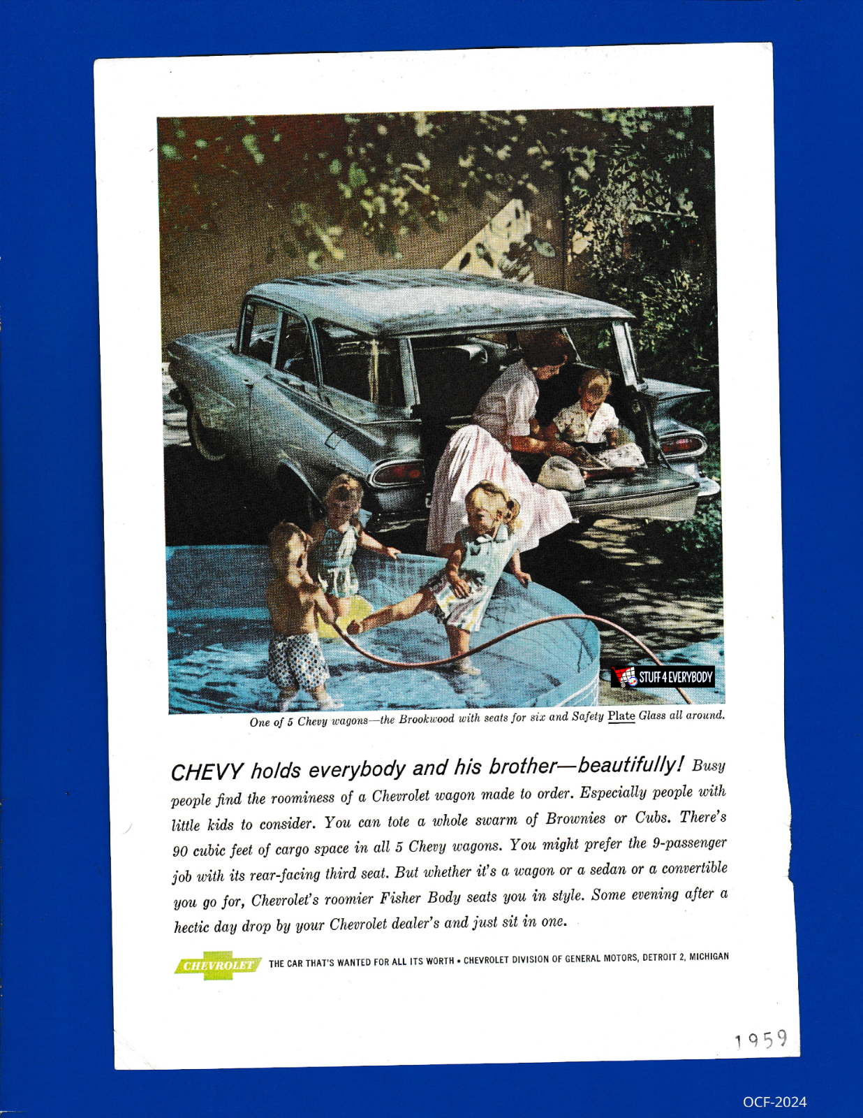 '59 Chevy Brookwood Wagon Holds Everybody and His Brother—Beautifully!