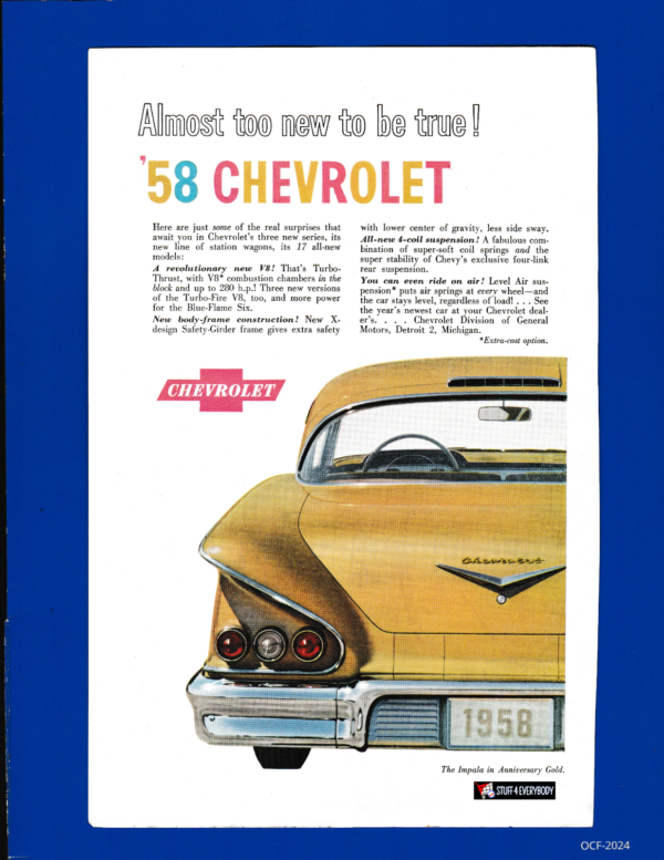 1958 Impala Anniversary Gold Edition... Almost Too New to Be True!