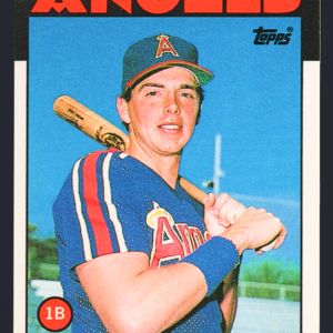 Vintage 1986 Topps Traded #51T- Wally Joyner Rookie Card (RC)- California Angels