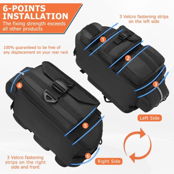 Affordable Rear Rack Saddle Bag – Shockproof, Waterproof & Easy Install - Image 2