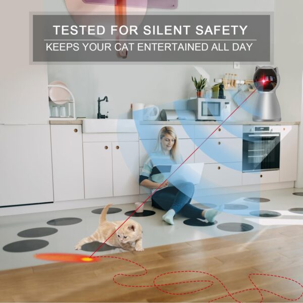 Laser Indoor Cat Toys - 4th Generation Random Trajectory Motion Activated Laser - Image 2