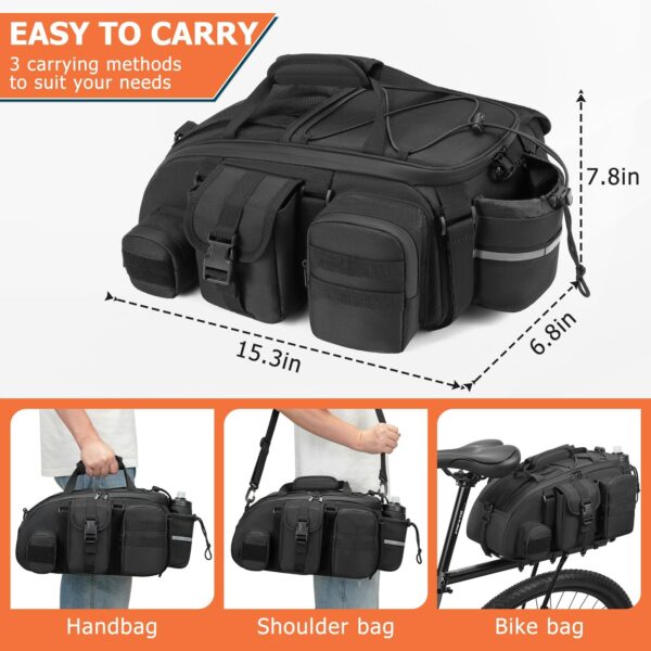 Affordable Rear Rack Saddle Bag – Shockproof, Waterproof & Easy Install - Image 3