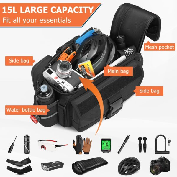 Affordable Rear Rack Saddle Bag – Shockproof, Waterproof & Easy Install - Image 4