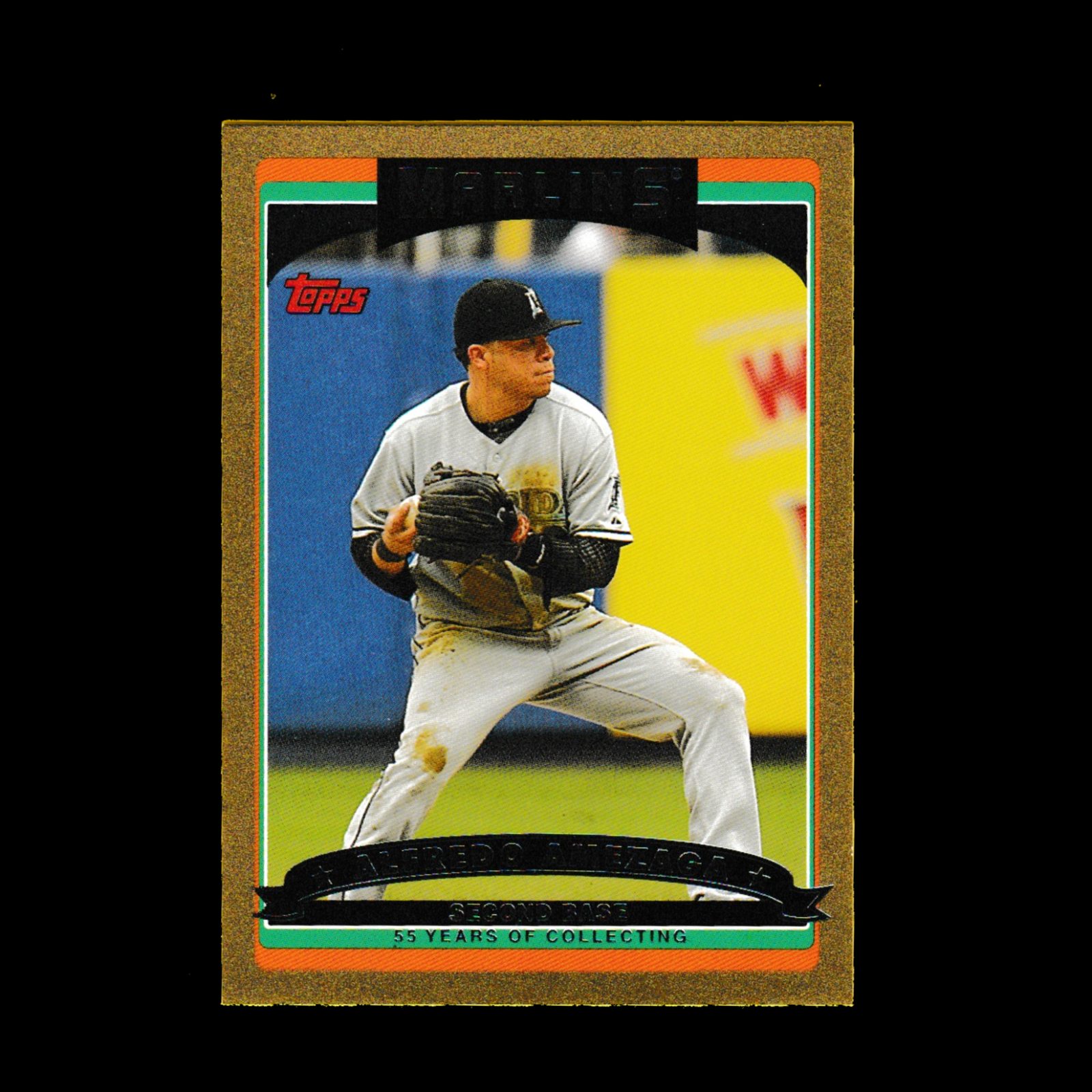 2006 Topps Update UH105 Alfredo Amezaga - Gold Parallel (#652/2006) - Marlins