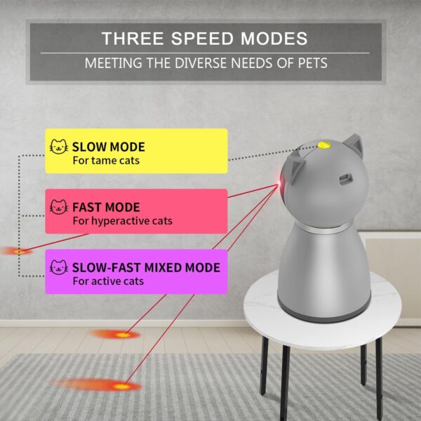 Laser Indoor Cat Toys - 4th Generation Random Trajectory Motion Activated Laser - Image 3