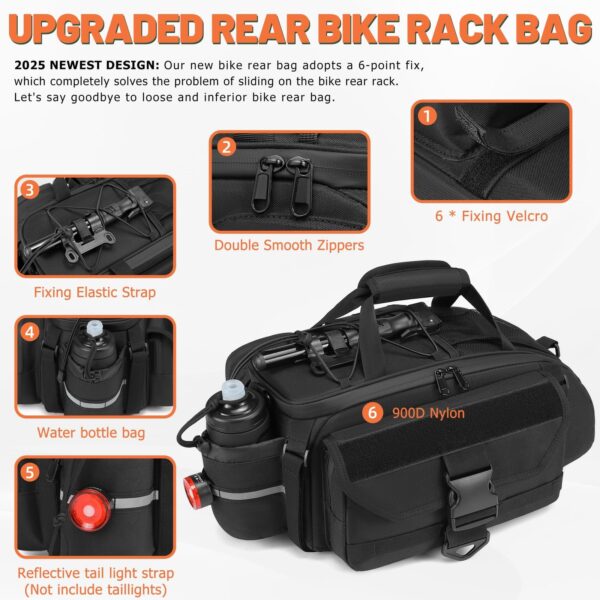 Affordable Rear Rack Saddle Bag – Shockproof, Waterproof & Easy Install - Image 5