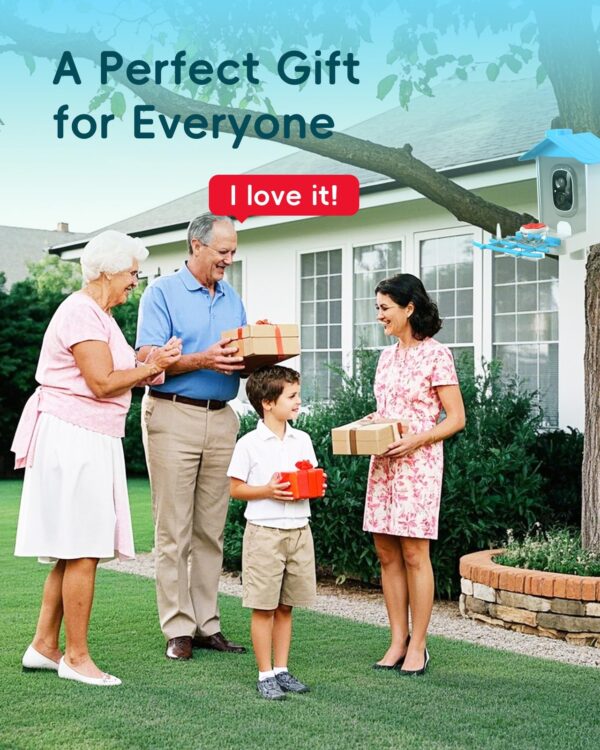 Dovbird Smart Bird Feeder with Camera– AI Recognition, 2K HD Video & Solar Power - Image 3