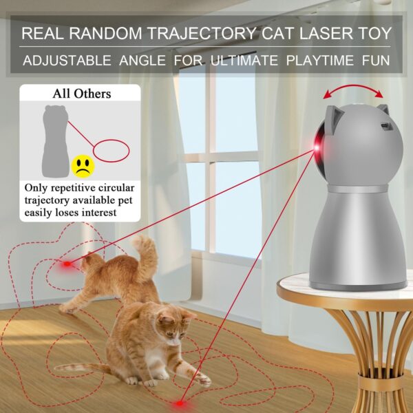 Laser Indoor Cat Toys - 4th Generation Random Trajectory Motion Activated Laser - Image 6