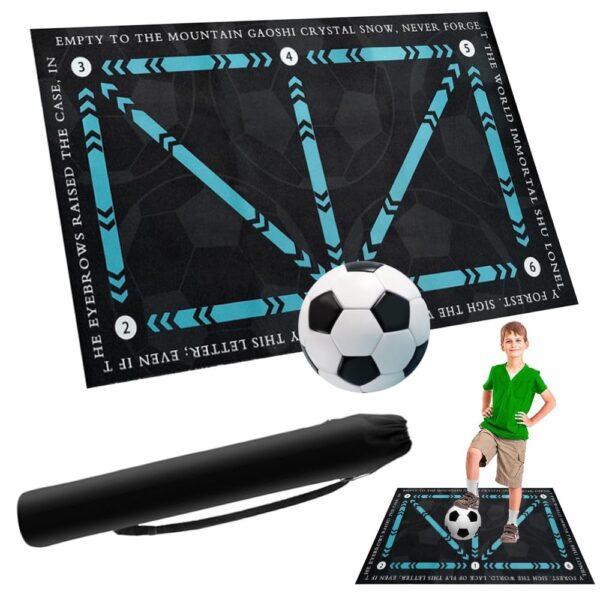 Affordable Soccer Training Mat 47"x32" | Improve Footwork & Ball Control