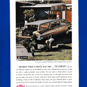 ’59 Chevy Nomad Wagon...Handiest Helper a Family Ever Had