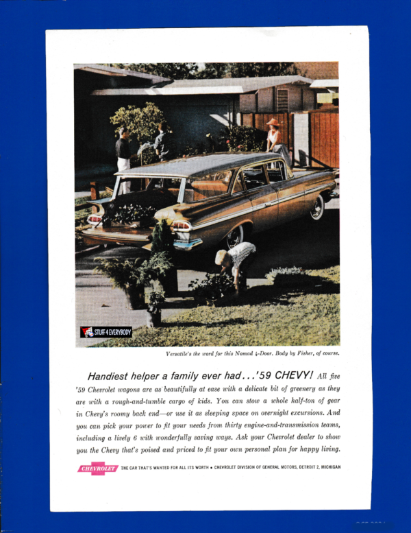 ’59 Chevy Nomad Wagon...Handiest Helper a Family Ever Had