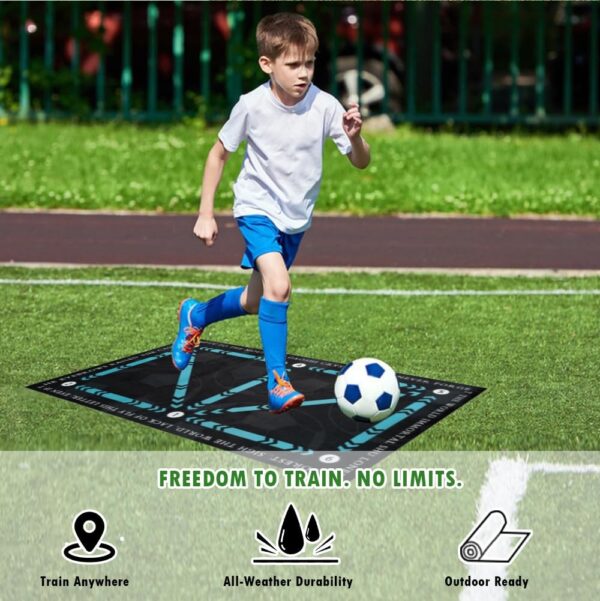 Affordable Soccer Training Mat 47"x32" | Improve Footwork & Ball Control - Image 5