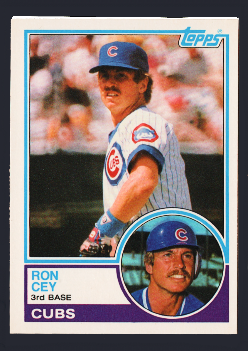 Vintage 1983 Topps Traded #19T - Ron Cey Chicago Cubs, 3rd Base