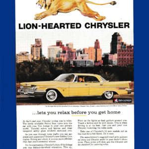 1959 Chrysler New Yorker - Tone is Relaxed, Yet Luxurious….