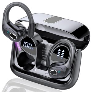 2024 Wireless Sport Earbuds 75hrs Bluetooth 5.3 Stereo Headphones, Deep Bass