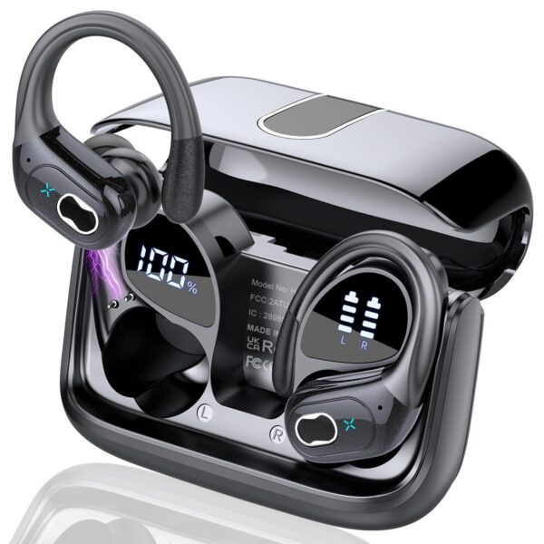 2024 Wireless Sport Earbuds 75hrs Bluetooth 5.3 Stereo Headphones, Deep Bass