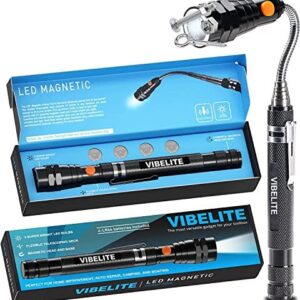 Extendable Magnetic Flashlight with Telescoping Magnet Pickup Tool- Great Gifts