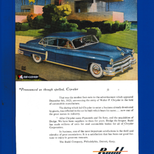 1953 Chrysler Sedan... Industrial Craftsmanship and Luxury Evolution