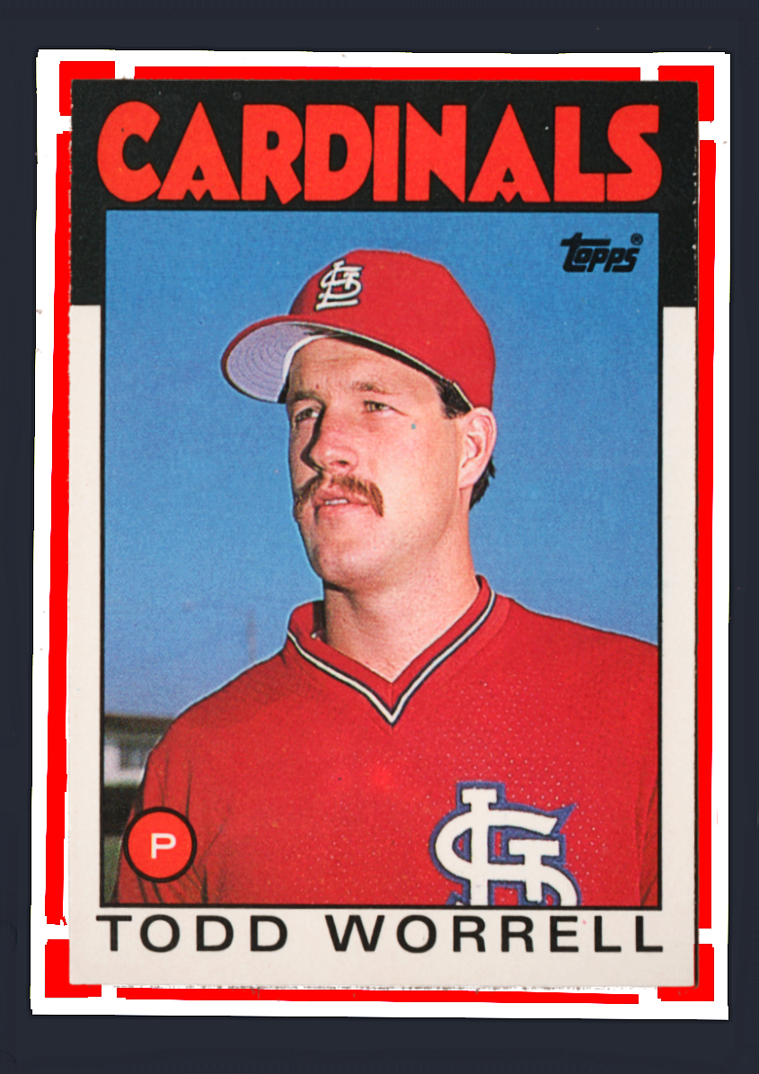 Vintage 1988 Topps Traded #127T - Todd Worrell Rookie (RC) - St. Louis Cardinals