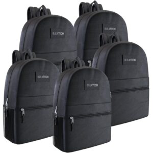 Affordable 17-Inch Lightweight Backpack for School & Travel – Black