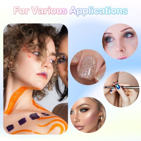 HTVRONT Holographic Fine Gold Glitter Powder - 50 g Extra Fine Glitter Powder... - Image 6