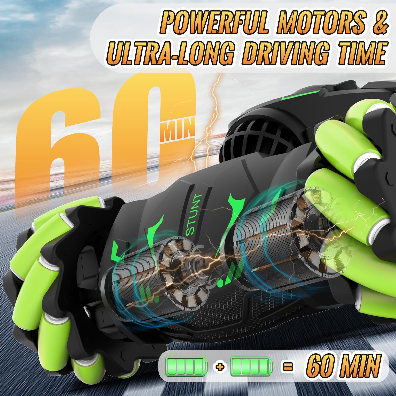 Advanced Gesture RC Car: 360° Stunts, Music, and Lights-Perfect for Boys & Girls - Image 5