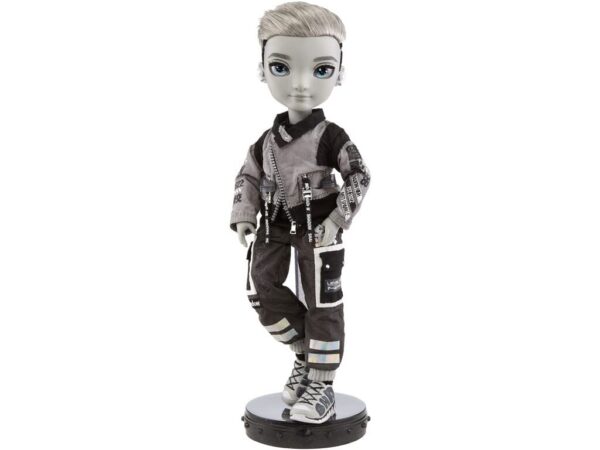 Rainbow High Shadow Series 1 Ash Silverstone- Greyscale Boy Fashion Doll. - Image 5
