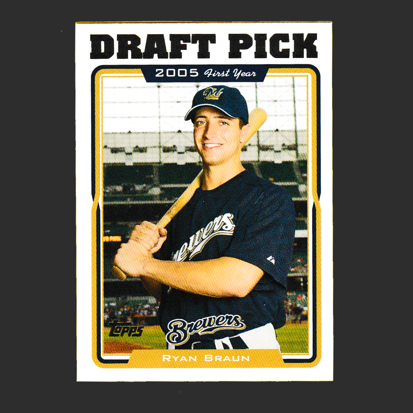 2009 Topps - Ryan Braun (#UH313) Rookie Draft Pick - Milwaukee Brewers